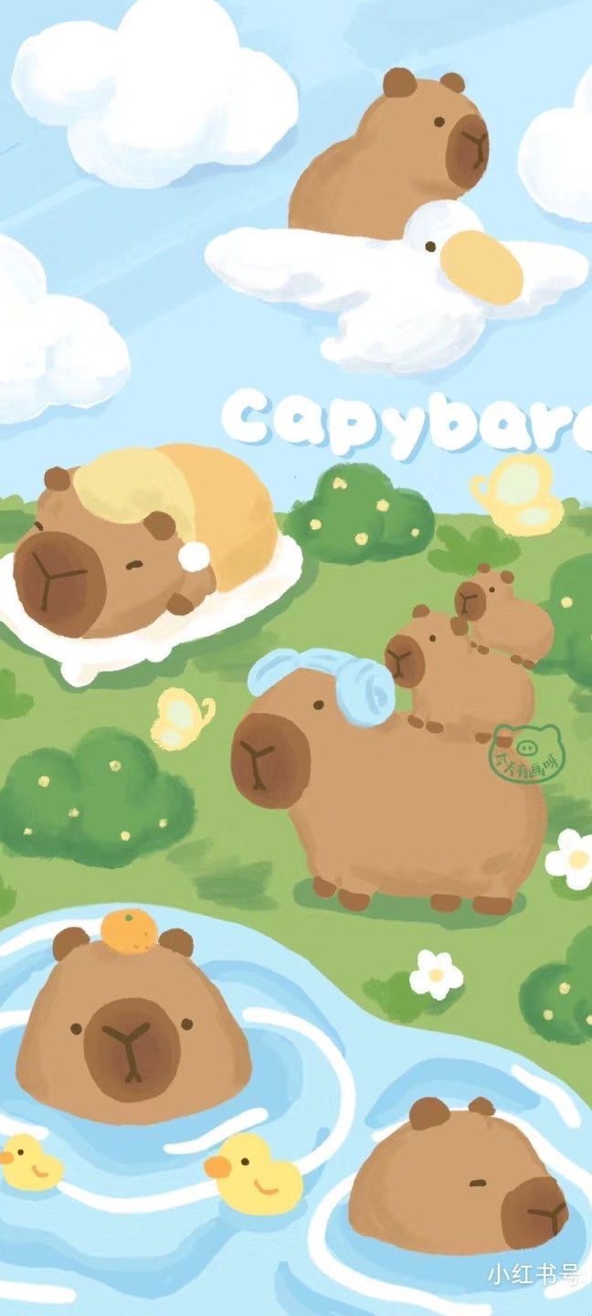 hình nền con capybara 0040